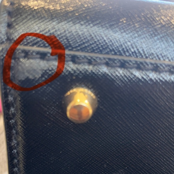 Marc Jacobs Big Shot Color Block Saffiano Leather Satchel Large Black - Picture 11 of 11